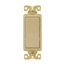 Ezlink Modular Decorator Switch, 20 A, 120-277 Vac, 60 Hz, Three-Pole, Four-Wire, Ivory, EZ7623V