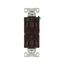 Ezlink Modular Duplex Hg Receptacle, 15 A, 125 Vac, 60 Hz, Brown, Three-Wire, EZ8200B