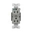 Ezlink Modular Duplex Hg Receptacle, 15 A, 125 Vac, 60 Hz, Gray, Three-Wire, EZ8200GY