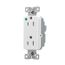 Ezlink Modular Decorator Hg Receptacle, 15 A, 125 Vac, 60 Hz, White, Three-Wire, EZ8262W