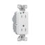 Ezlink Modular Decorator Hg Receptacle, 15 A, 125 Vac, 60 Hz, White, Three-Wire, EZ8262W