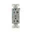 Ezlink Modular Duplex Hg Receptacle, 20 A, 125 Vac, 60 Hz, Gray, Three-Wire, EZ8300GY