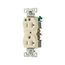 Ezlink Modular Duplex Hg Receptacle, 20 A, 125 Vac, 60 Hz, Light Almond, Three-Wire, EZ8300LA