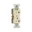 Ezlink Modular Duplex Hg Receptacle, 20 A, 125 Vac, 60 Hz, Light Almond, Three-Wire, EZ8300LA