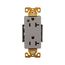 Ezlink Modular Decorator Hg Receptacle, 20 A, 125 Vac, 60 Hz, Gray, Three-Wire, EZ8362GY