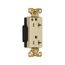 Ezlink Modular Decorator Hg Receptacle, 20 A, 125 Vac, 60 Hz, Ivory, Three-Wire, EZ8362V