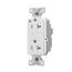 Ezlink Modular Decorator Hg Receptacle, 20 A, 125 Vac, 60 Hz, White, Three-Wire, EZ8362W