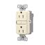 Ezlink Modular Gfci, 15 A, 125 Vac, 60 Hz, Light Almond, Three-Wire, EZGF15LA