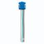Ezlink Modular Receptacle Connector, 20 A, 125 Vac, 60 Hz, Stranded, Three-Wire, Blue, EZRCSTR
