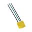 Ezlink Modular Switch Connector, 20 A, 125 Vac, 60 Hz, Single-Pole, Solid, 3-Wire, Yellow, EZSPSWSOL