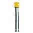 Ezlink Modular Switch Connector, 20 A, 125 Vac, 60 Hz, Single-Pole, Stranded, 3-Wire, Yellow, EZSPSWSTR