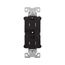 Ezlink Modular Duplex Receptacle, 15 A, 125 Vac, 60 Hz, Tamper-Resistant, 3-Wire, Black, EZTR5262BK