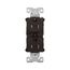 Ezlink Modular Duplex Receptacle, 15 A, 125 Vac, 60 Hz, Tamper-Resistant, Split Control, Brown, EZTR5262SCB