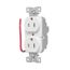 Ezlink Modular Duplex Receptacle, 15 A, 125 Vac, 60 Hz, Tamper-Resistant, Split Control, White, EZTR5262SCW
