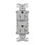 Ezlink Modular Duplex Receptacle, 20 A, 125 Vac, 60 Hz, Tamper-Resistant, Dual Controlled Gray, EZTR5362CDGY