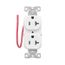 Ezlink Modular Duplex Receptacle, 20 A, 125 Vac, 60 Hz, Tamper-Resistant, Split Control, White, EZTR5362SCW