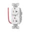 Ezlink Modular Duplex Receptacle, 20 A, 125 Vac, 60 Hz, Tamper-Resistant, Split Control, White, EZTR5362SCW