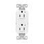 Ezlink Modular Decorator Receptacle, 15A, 125 Vac, Tamper-Resistant, Dual Controlled, Green, EZTR6262CDGN
