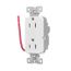 Ezlink Modular Decorator Receptacle, 15A 125 Vac, Tamper-Resistant, Split Control 3-Wire, White, EZTR6262SCW