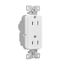 Ezlink Modular Decorator Receptacle, 15 A, 125 Vac, 60 Hz, Tamper-Resistant, 3-Wire,White, EZTR6262W