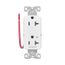 Ezlink Modular Decorator Receptacle, 20A, 125V, Half Controlled, Light Almond, EZTR6362CHLA