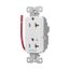 Ezlink Modular Decorator Receptacle, 20A, 125 Vac, Tamper-Resistant, Half Controlled, White, EZTR6362CHW