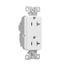 Ezlink Modular Decorator Receptacle, 20 A, 125 Vac, 60 Hz, Tamper-Resistant 3-Wire,White, EZTR6362W