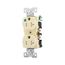 Ezlink Modular Duplex Hg Receptacle, 20 A, 125 Vac, 60 Hz, Ivory, 3-Wire, Tamper-Resistant, EZTR8300V