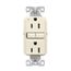 Ezlink Modular Gfci, 15 A, 125 Vac, 60 Hz, Light Almond, Three-Wire, Tamper-Resistant, EZTRGF15LA