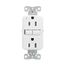 Ezlink Modular Gfci, 15 A, 125 Vac, 60 Hz, White, Three-Wire, Tamper-Resistant, EZTRGF15W