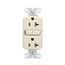 Ezlink Modular Gfci, 20 A, 125 Vac, 60 Hz, Light Almond, Three-Wire, Tamper-Resistant, EZTRGF20LA