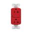 Ezlink Modular Gfci, 20 A, 125 Vac, 60 Hz, Red, Three-Wire, Tamper-Resistant, EZTRGF20RD