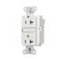 Ezlink Modular Gfci, 20 A, 125 Vac, 60 Hz, White, Three-Wire, Tamper-Resistant, EZTRGF20W