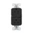 Self-Test Gfci, 15A, 125V, Black, Slim Design, With Wallplate, GF15BK-WP