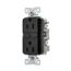 Self-Test Gfci, 15A, 125V, Black, Slim Design, With Wallplate, GF15BK-WP