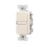 Slim Blankface Gfci Receptacle, Self-Test, #14 -10 Awg 20A 125V, Light Almond 2-Pole 3-Wire, GFD20LA