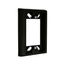 Gfci Extension Ring, 7/8 Inch Spacer, 15A, Led Accent Light, 120 Vac, Black, Single-Pole, GFER-BLK