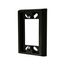 Gfci Extension Ring, 7/8 Inch Spacer, 15A, Led Accent Light, 120 Vac, Black, Single-Pole, GFER-BLK