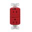 Hg Gfci, 15A, 125V, Red, Slim, GFH15RD