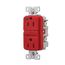 Hg Gfci, 15A, 125V, Red, Slim, GFH15RD