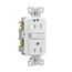 Hg Gfci, 15A, 125V, White, Slim, GFH15W