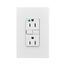 Hg Gfci, 15A, 125V, White, Slim, GFH15W