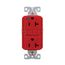 Hg Gfci, 20A, 125V, Red, Slim, GFH20RD