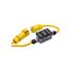 Portable Gfci, 30A, #12 Awg, 25' Cord Length, L5-30, Locking Plug, Auto Reset, 120V, 4X 669774, GFI13A466