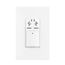 Humidity Sensor And Fan Control, 15A, Flush Mount, 120V, 1/4Hp, Single Pole, White, HDFS3P1-W-L