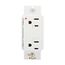 Surgebloc Protection Receptacle, Stand 6" #12 Awg Leads, 15A, 340J, White Straight Blade, IG1208W