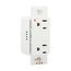 Surgebloc Protection Receptacle, Stand 6" #12 Awg Leads, 15A, 340J, White Straight Blade, IG1208W