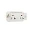 Surgebloc Protection Receptacle, Stand 6" #12 Awg Leads, 20A, 340J, White Straight Blade, IG1210W