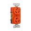 Safety Grip Locking Receptacle, #14-10 Awg, 15A, 125V, Orange, Duplex, L5-15, 2-Pole 3-Wire, IG4700