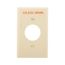 Single Receptacle Wallplate, Premarked Isolated Ground, 10% Deeper Than Standard, Ivory, 1-Gang, IG5131V-BOX